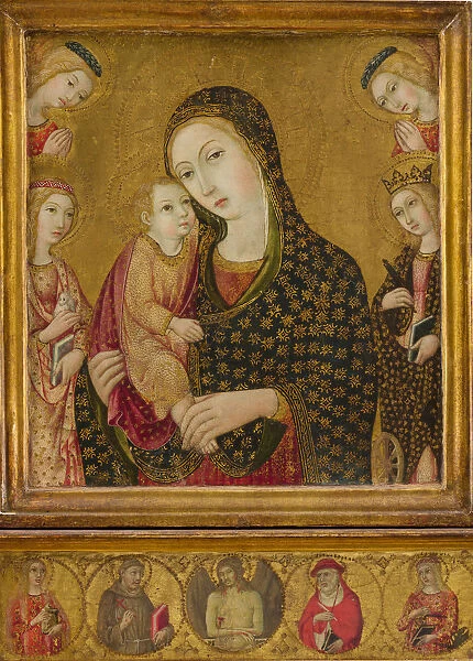 Madonna and child with the Dead Christ, Saints Agnes and Catherine of Alexandria