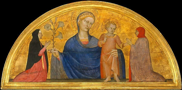 Madonna and Child with Donors, ca. 1365. Creator: Giovanni da Milano