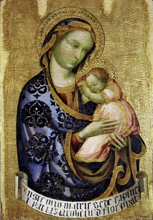 Framed Print : Madonna with Child, First third of the 15th century. Creator: Jacobello del Fiore (ca 1370-1439) Framed Print : Madonna with Child, First third of the 15th century. Creator: Jacobello del Fiore (ca 1370-1439)