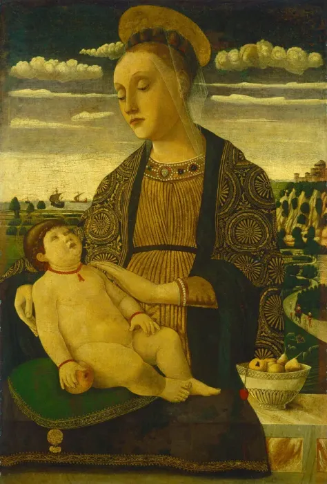 Framed Print : Madonna and Child, late 1460s. Creator: Francesco Benaglio Framed Print : Madonna and Child, late 1460s. Creator: Francesco Benaglio