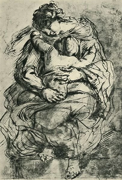 Madonna and child, late 16th-early 17th century, (1943). Creator: Michelangelo Caravaggio