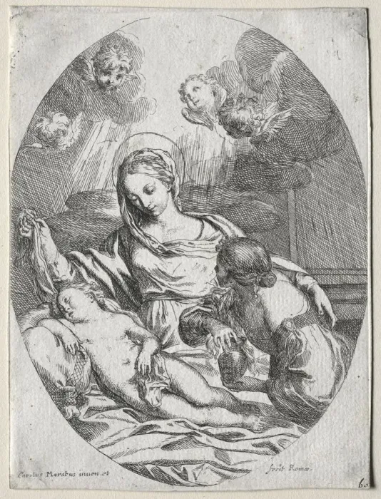 Framed Print : Madonna and Child with the Magdalen. Creator: Carlo Maratti (Italian, 1625-1713) Framed Print : Madonna and Child with the Magdalen. Creator: Carlo Maratti (Italian, 1625-1713)
