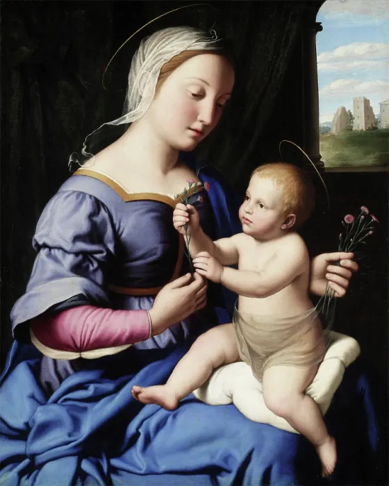 Framed Print : Madonna and Child, mid-17th century. Creator: Giovanni Battista Salvi da Sassoferrato Framed Print : Madonna and Child, mid-17th century. Creator: Giovanni Battista Salvi da Sassoferrato
