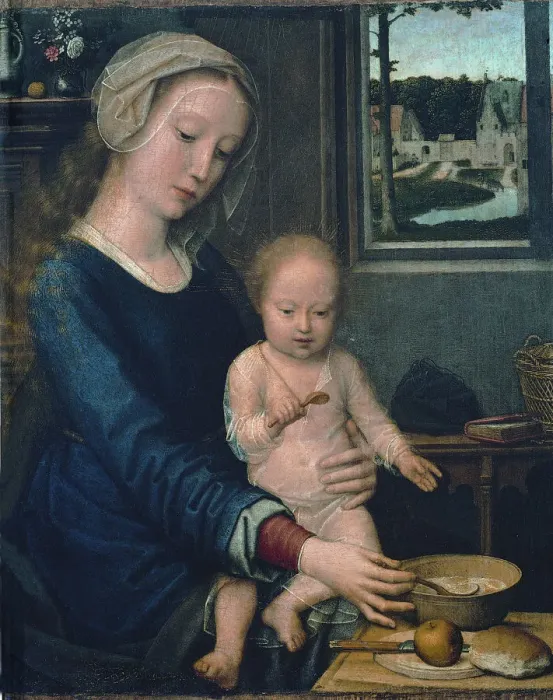 Framed Print : Madonna and Child with the Milk Soup (Madonna della Pappa) Framed Print : Madonna and Child with the Milk Soup (Madonna della Pappa)