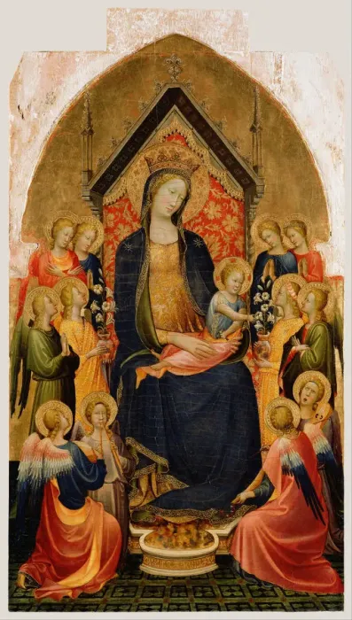 Framed Print : Madonna and Child with Musical Angels, c. 1410. Artist: Starnina, Gherardo (c. 1364-1413) Framed Print : Madonna and Child with Musical Angels, c. 1410. Artist: Starnina, Gherardo (c. 1364-1413)