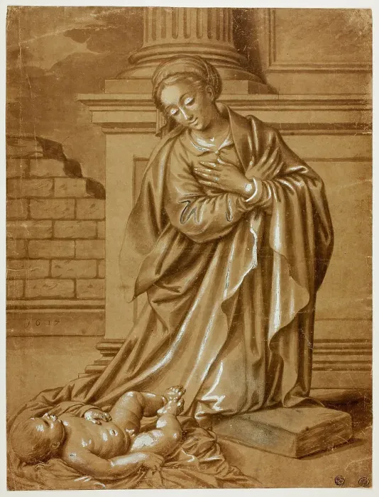 Framed Print : Madonna and Child, n.d. Creator: Benvenuto Tisi da Garofalo Framed Print : Madonna and Child, n.d. Creator: Benvenuto Tisi da Garofalo