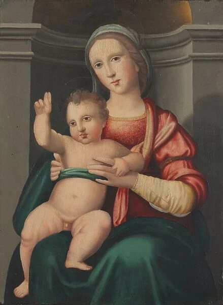 Madonna and Child in a Niche, c. 1520s. Creator: Antonio del Ceraiolo (Italian), attributed to