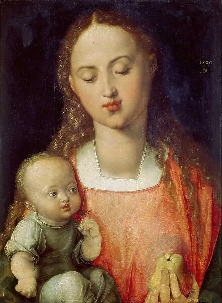 Madonna and child with a Pear, 1526. Creator: Dürer, Albrecht (1471-1528)