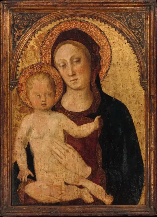 Framed Print : Madonna and Child, probably 1440s. Creator: Jacopo Bellini Framed Print : Madonna and Child, probably 1440s. Creator: Jacopo Bellini