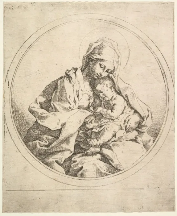 Framed Print : The Madonna and Child in the Round. Creator: Guido Reni Framed Print : The Madonna and Child in the Round. Creator: Guido Reni
