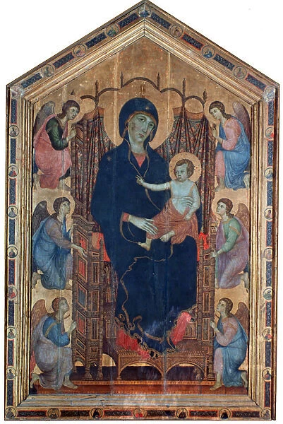 Madonna and Child, (Rucellai Madonna), 1285. Artist: Duccio di Buoninsegna