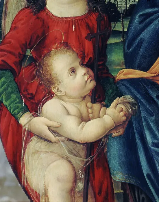 Framed Print : Madonna and Child with Saint John the Baptist and two angels, between 1470 and 1530. Creator: Masaccio Tommaso Framed Print : Madonna and Child with Saint John the Baptist and two angels, between 1470 and 1530. Creator: Masaccio Tommaso