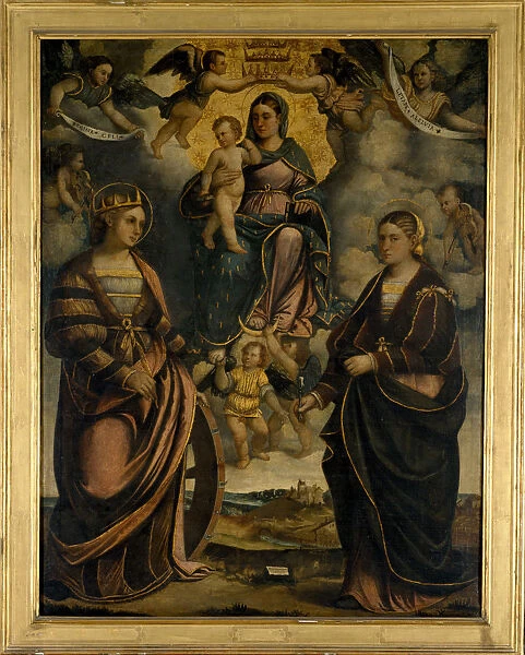Madonna and Child between the saints Catherine and Apollonia, 1526. Creator: Dal Toso