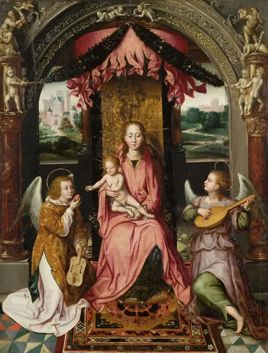 Framed Print : Madonna and Child. Detail from the St John Altar'. Creator: Unknown. Madonna and Child. Detail from the St John Altar'. Creator: Unknown Framed Print : Madonna and Child. Detail from the St John Altar'. Creator: Unknown. Madonna and Child. Detail from the St John Altar'. Creator: Unknown