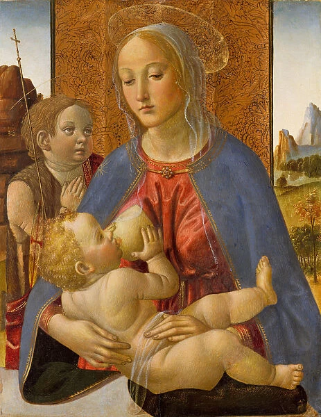 Madonna and Child with the Young Saint John the Baptist, ca. 1490. Creator: Cosimo Rosselli