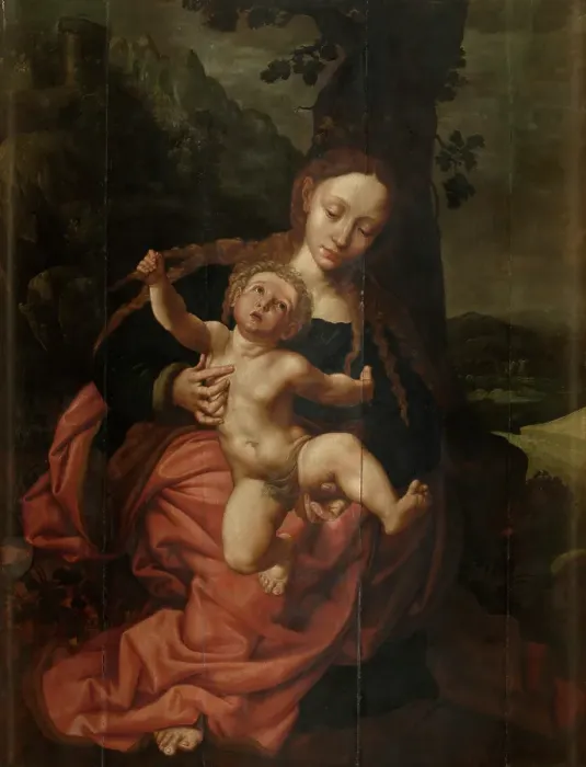 Framed Print : Madonna. Creator: Jan Sanders van Hemessen Framed Print : Madonna. Creator: Jan Sanders van Hemessen