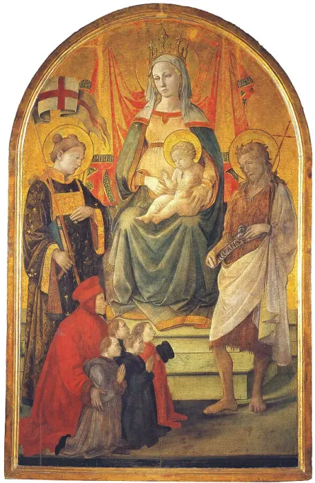 Framed Print : Madonna del Ceppo, c.1452-1453. Creator: Lippi, Fra Filippo (1406-1469) Framed Print : Madonna del Ceppo, c.1452-1453. Creator: Lippi, Fra Filippo (1406-1469)