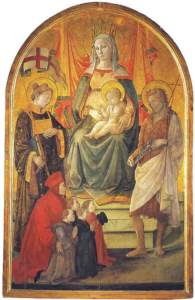 Madonna del Ceppo, c.1452-1453. Creator: Lippi, Fra Filippo (1406-1469)