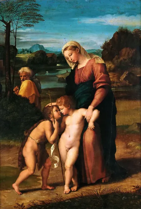 Framed Print : Madonna del Passeggio, 1518-1520. Creator: Raphael (Raffaello Sanzio da Urbino), (after) Framed Print : Madonna del Passeggio, 1518-1520. Creator: Raphael (Raffaello Sanzio da Urbino), (after)