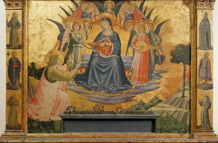Framed Print : Madonna della Cintola, 1450. Creator: Gozzoli, Benozzo (ca 1420-1497) Framed Print : Madonna della Cintola, 1450. Creator: Gozzoli, Benozzo (ca 1420-1497)