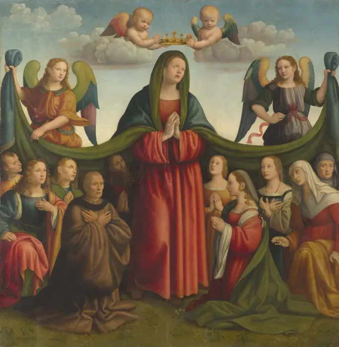 Framed Print : Madonna della Misericordia (Madonna of Mercy), 1510-1515 Framed Print : Madonna della Misericordia (Madonna of Mercy), 1510-1515