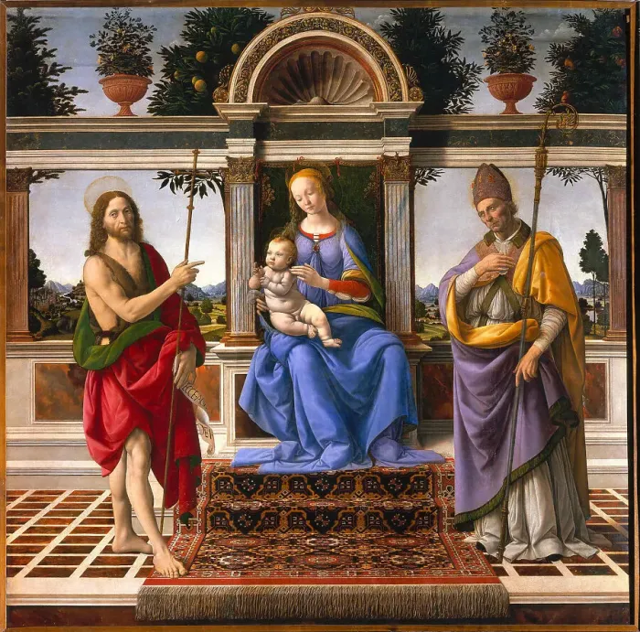 Framed Print : Madonna di Piazza, 1474-1483. Creator: Verrocchio, Andrea del (1437-1488) Framed Print : Madonna di Piazza, 1474-1483. Creator: Verrocchio, Andrea del (1437-1488)