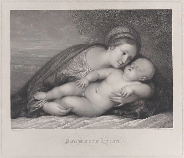 The Madonna embracing the sleeping Christ child, 1797. Creator: Raphael Morghen