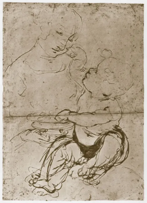 Framed Print : Madonna with the Fruit-Plate, 1480-82. Artist: Leonardo da Vinci Framed Print : Madonna with the Fruit-Plate, 1480-82. Artist: Leonardo da Vinci