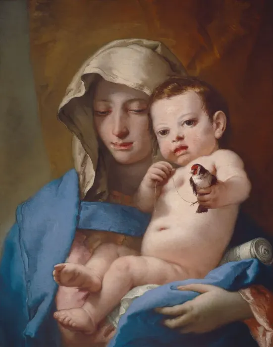 Framed Print : Madonna of the Goldfinch, c. 1767 / 1770. Creator: Giovanni Battista Tiepolo Framed Print : Madonna of the Goldfinch, c. 1767 / 1770. Creator: Giovanni Battista Tiepolo