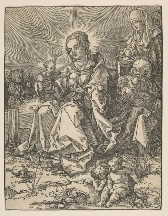 Framed Print : The Madonna on a Grassy Bank, 1526. Creator: Possibly Albrecht Dürer (German Framed Print : The Madonna on a Grassy Bank, 1526. Creator: Possibly Albrecht Dürer (German