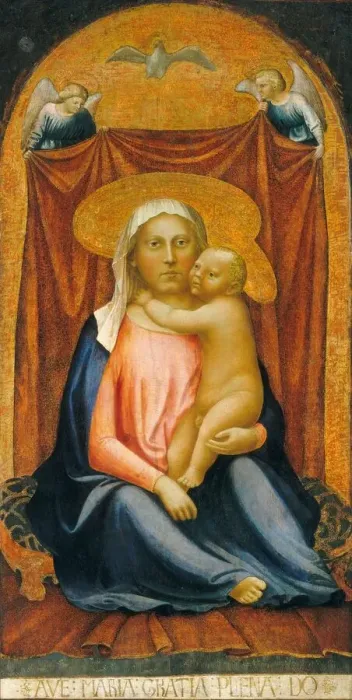 Framed Print : The Madonna of Humility, c. 1423 / 1424. Creator: Masaccio Tommaso Framed Print : The Madonna of Humility, c. 1423 / 1424. Creator: Masaccio Tommaso
