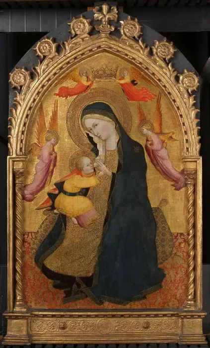 Framed Print : Madonna of Humility, c.1390. Creator: Circle of Agnolo Gaddi Framed Print : Madonna of Humility, c.1390. Creator: Circle of Agnolo Gaddi