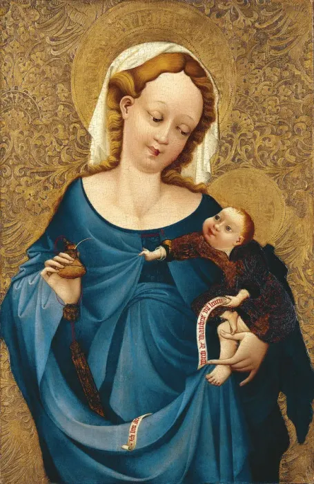 Framed Print : Madonna with the inkwell, ca 1430. Artist: Master of the Middle-Rhine Framed Print : Madonna with the inkwell, ca 1430. Artist: Master of the Middle-Rhine