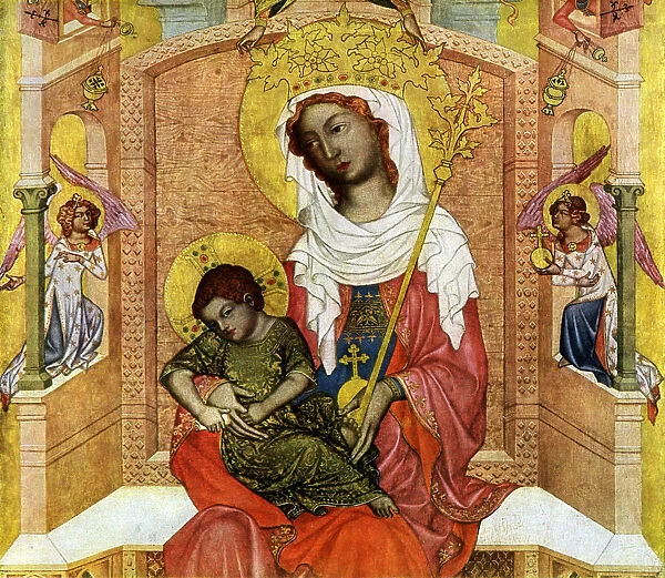 Madonna of Kladsko, detail, c1350 (1955). Artist: Master of the Vyssi Brod Altar