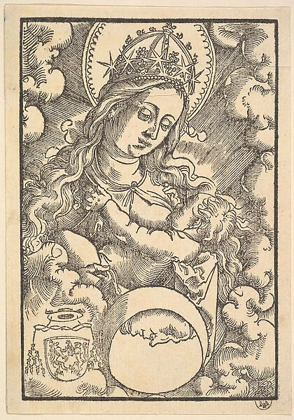 Madonna Lactans, from Enchiridon poeticum, 1515. Creator: Hans Baldung