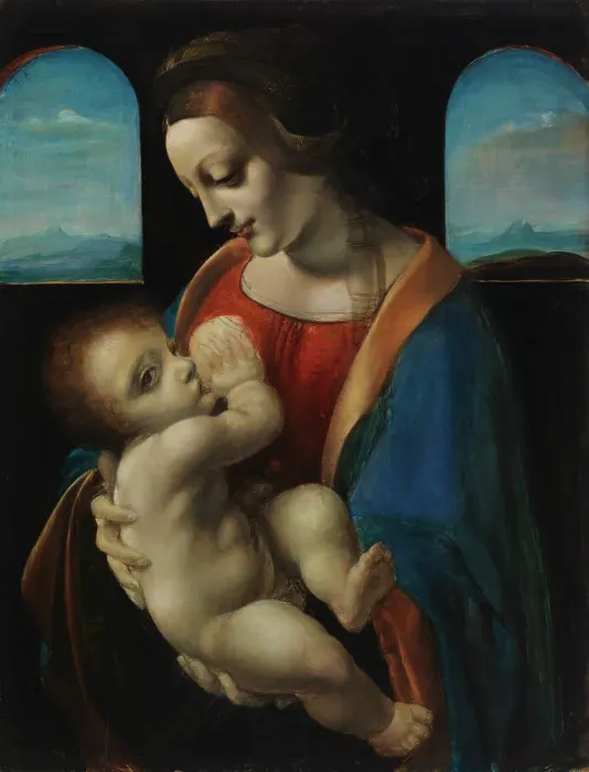 Framed Print : Madonna Litta, copy after Leonardo da Vinci, 1896. Creator: Magnus Enckell Framed Print : Madonna Litta, copy after Leonardo da Vinci, 1896. Creator: Magnus Enckell