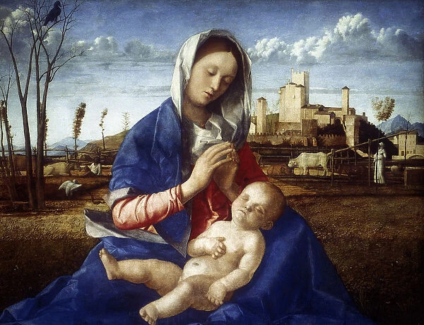 The Madonna of the Meadow, c1500. Artist: Giovanni Bellini