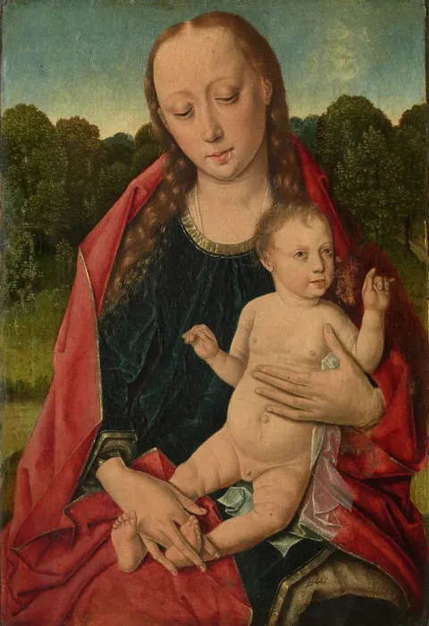 Framed Print : Madonna, mid-15th century. Creator: Dieric Bouts Framed Print : Madonna, mid-15th century. Creator: Dieric Bouts