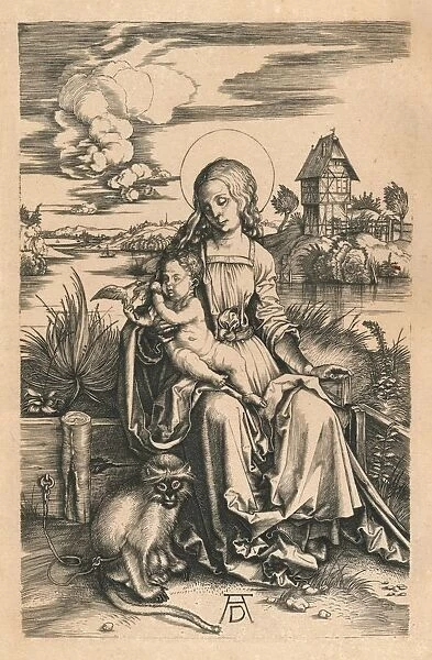 The Madonna with the Monkey, c1498, (1906). Artist: Albrecht Durer