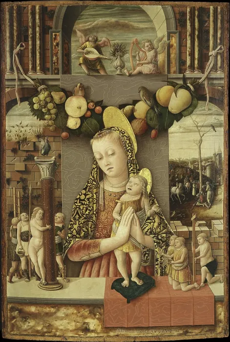 Framed Print : Madonna of the Passion, 1455-1460. Creator: Crivelli, Carlo (c. 1435-c. 1495) Framed Print : Madonna of the Passion, 1455-1460. Creator: Crivelli, Carlo (c. 1435-c. 1495)