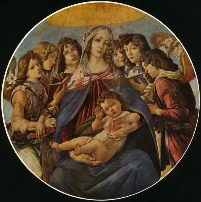 Framed Print : Madonna of the Pomegranate, c1487, (1937). Creator: Sandro Botticelli Framed Print : Madonna of the Pomegranate, c1487, (1937). Creator: Sandro Botticelli