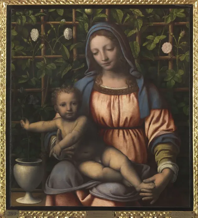 Framed Print : The Madonna of the Rose Garden (Madonna del Roseto) Framed Print : The Madonna of the Rose Garden (Madonna del Roseto)