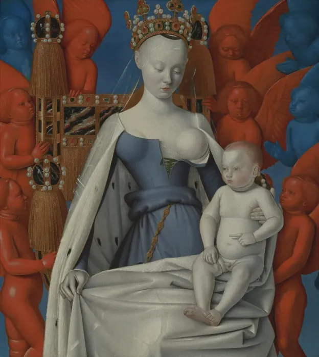 Framed Print : Madonna Surrounded by Seraphim and Cherubim, c1450. Creator: Jean Fouquet Framed Print : Madonna Surrounded by Seraphim and Cherubim, c1450. Creator: Jean Fouquet