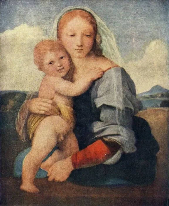 Framed Print : The Madonna of the Tower, 1509-1511, (c1912). Artist: Raphael Framed Print : The Madonna of the Tower, 1509-1511, (c1912). Artist: Raphael