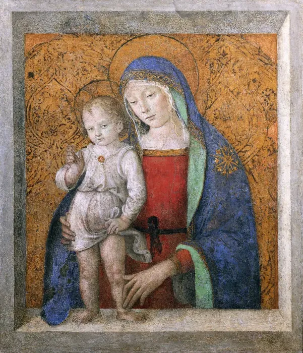 Framed Print : Madonna of the Windowsill (Madonna del davanzale), c. 1490. Creator: Pinturicchio Framed Print : Madonna of the Windowsill (Madonna del davanzale), c. 1490. Creator: Pinturicchio