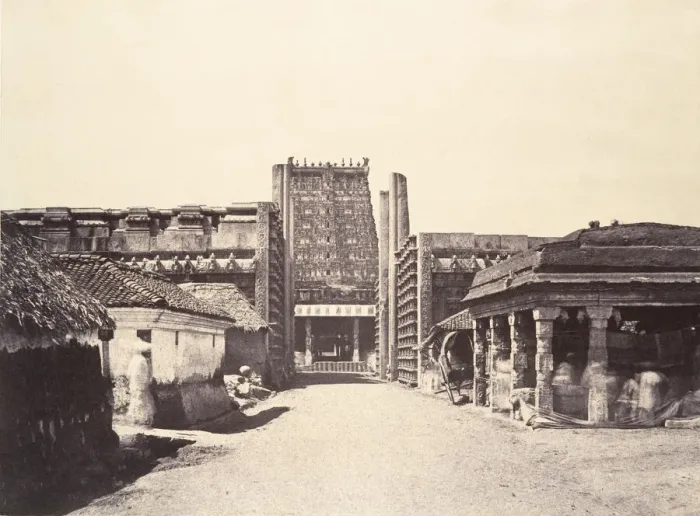 Framed Print : Madura: The Roya Gopuram from the East, January-March 1858. Creator: Captain Linnaeus Tripe Framed Print : Madura: The Roya Gopuram from the East, January-March 1858. Creator: Captain Linnaeus Tripe