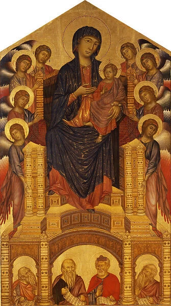 Maesta of Santa Trinita, c. 1280. Artist: Cimabue, Giovanni (ca 1240-1302)