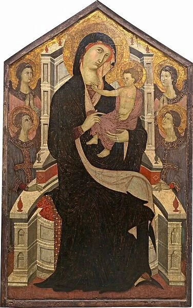 Maesta(Madonna and Child with Four Angels), c. 1290