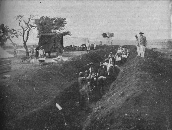 Framed Print : Mafeking: Natives Digging a Trench, 1902. Artist: WH Weekes Framed Print : Mafeking: Natives Digging a Trench, 1902. Artist: WH Weekes