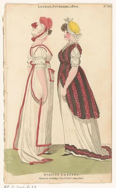 Magazine of Female Fashions of London and Paris, London, November, 1800, No. 33.1: Evening... 1800. Creator: Unknown